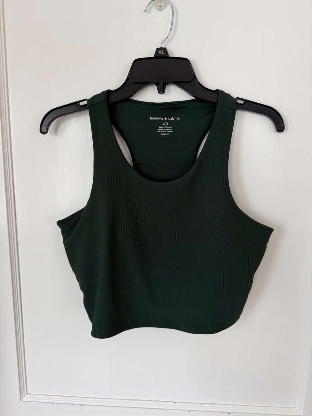 harmony & balance Dark Green Cropped Tank Top